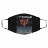 Veterinar Knit Ugly Christmas face mask