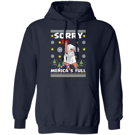 Sorry Merica's Full - Trump Vacation Parody Ugly Christmas Sweater