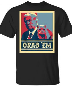 Grab Em Vote Pro Donald Trump Cat Republican Conservative T-Shirt