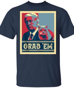 Grab Em Vote Pro Donald Trump Cat Republican Conservative T-Shirt