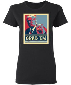 Grab Em Vote Pro Donald Trump Cat Republican Conservative T-Shirt