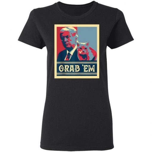 Grab Em Vote Pro Donald Trump Cat Republican Conservative T-Shirt