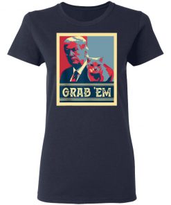 Grab Em Vote Pro Donald Trump Cat Republican Conservative T-Shirt