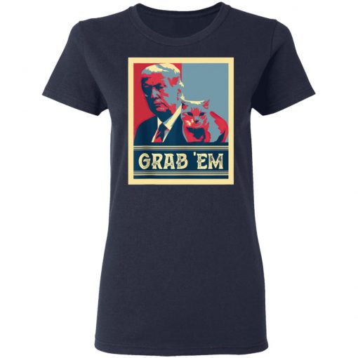 Grab Em Vote Pro Donald Trump Cat Republican Conservative T-Shirt