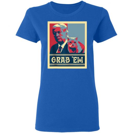 Grab Em Vote Pro Donald Trump Cat Republican Conservative T-Shirt