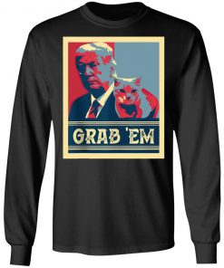 Grab Em Vote Pro Donald Trump Cat Republican Conservative T-Shirt