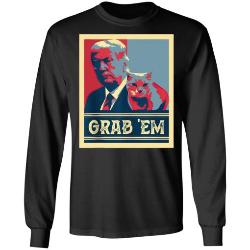 Grab Em Vote Pro Donald Trump Cat Republican Conservative T-Shirt