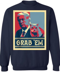 Grab Em Vote Pro Donald Trump Cat Republican Conservative T-Shirt