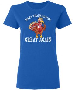 Cool Make Thanksgiving Great Again Funny Turkey Trump T-Shirt