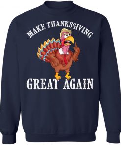 Cool Make Thanksgiving Great Again Funny Turkey Trump T-Shirt