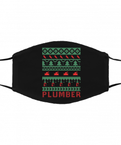 Plumber Ugly Christmas face mask