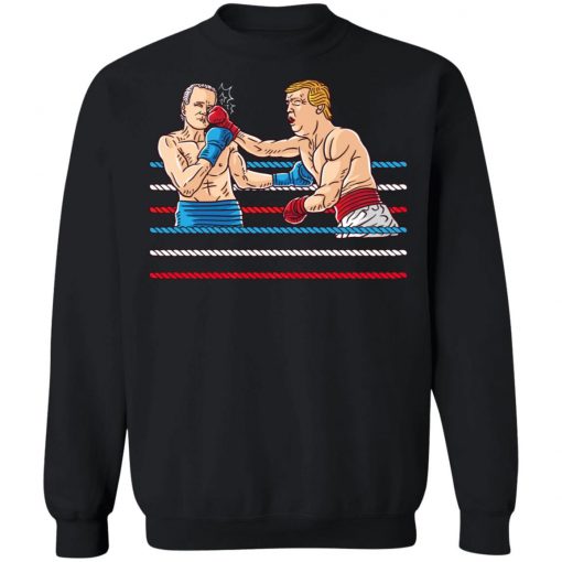 Boxer Donald Trump Boxing Biden Winning President Election Long Sleeve T-Shirt