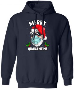 Santa Merry Quarantine Funny Christmas Humor Pandemic Gifts Tank Top