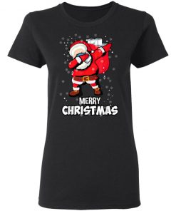 Santa Dabbing Mask Toilet Paper Funny Christmas Gift T-Shirt