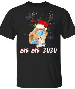 Pekingese Dog Bye Bye 2020 Christmas New Year T-Shirt