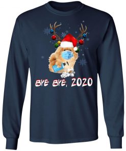 Pekingese Dog Bye Bye 2020 Christmas New Year Gifts T-Shirt