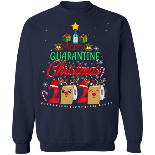 Merry Quarantine Christmas 2020 Pajamas Matching Family Long Sleeve T-Shirt