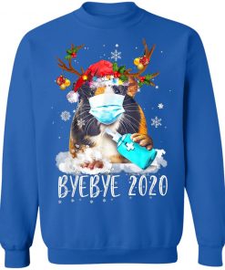 Funny Guinea Pig Christmas Face Mask Bye Bye 2020 Xmas T-Shirt