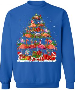 Funny Famingo Christmas Tree Cute Shirt T-Shirt