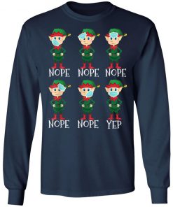 Funny Christmas Elf Proper Wearing of Mask - Mask Awareness T-Shirt