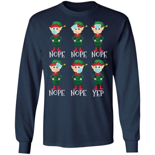 Funny Christmas Elf Proper Wearing of Mask - Mask Awareness T-Shirt