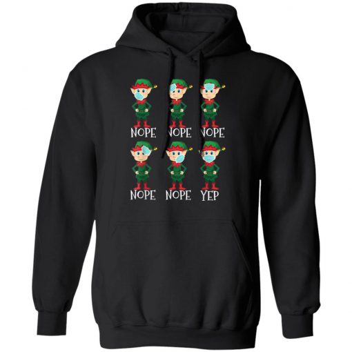 Funny Christmas Elf Proper Wearing of Mask - Mask Awareness T-Shirt