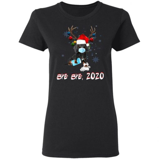 Dachshund Dog Bye Bye 2020 Christmas New Year T-Shirt