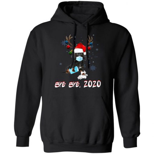 Dachshund Dog Bye Bye 2020 Christmas New Year T-Shirt