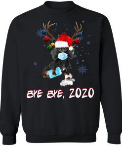 Dachshund Dog Bye Bye 2020 Christmas New Year T-Shirt