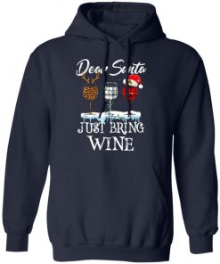 Dear Santa Just Bring Wine Christmas Pajama Costume T-Shirt