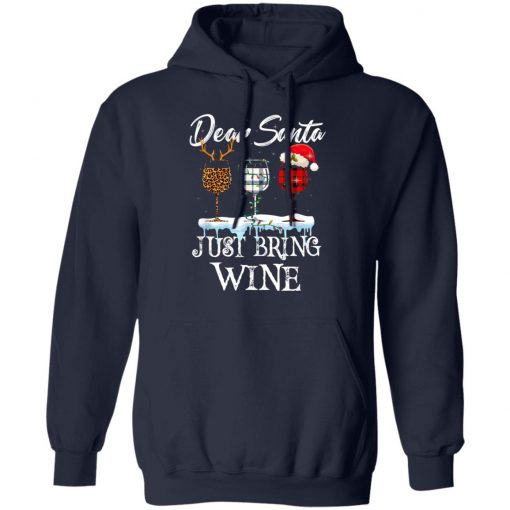 Dear Santa Just Bring Wine Christmas Pajama Costume T-Shirt