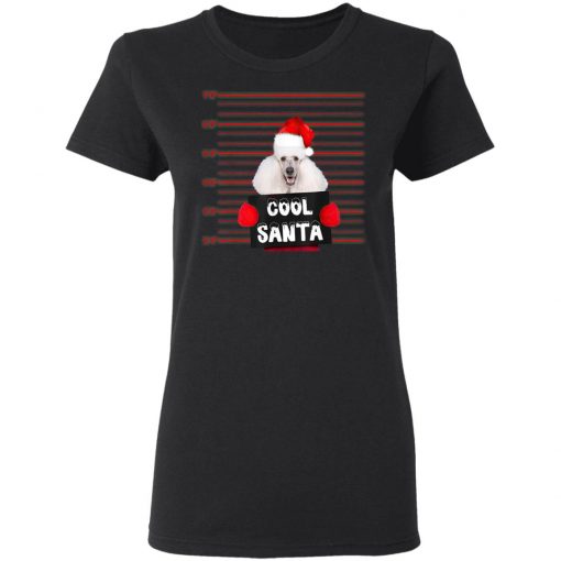 Cool Santa Poodle Dog Christmas Funny, Long Sleeve, Hoodie T-Shirt