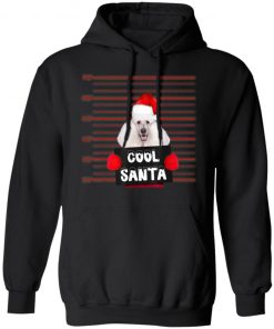 Cool Santa Poodle Dog Christmas Funny, Long Sleeve, Hoodie T-Shirt