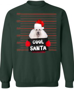 Cool Santa Poodle Dog Christmas Funny, Long Sleeve, Hoodie T-Shirt