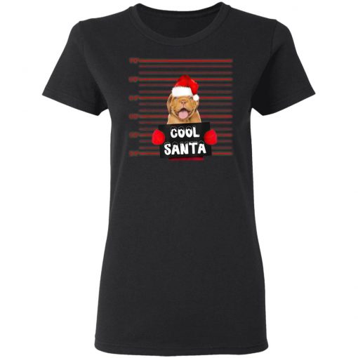 Cool Santa Dogue De Bordeaux Dog Christmas Funny T-Shirt