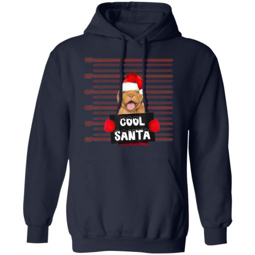 Cool Santa Dogue De Bordeaux Dog Christmas Funny T-Shirt