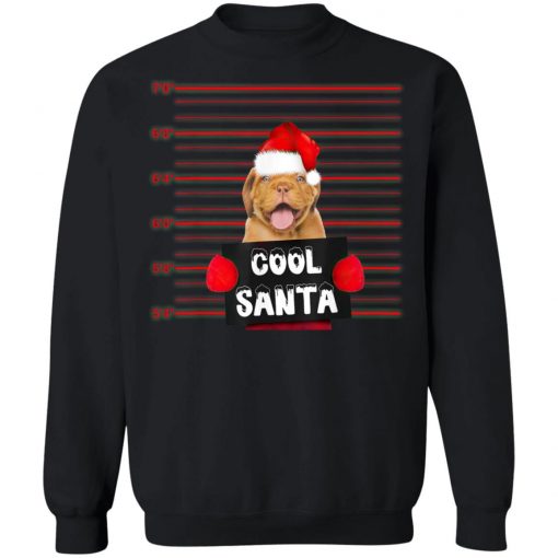 Cool Santa Dogue De Bordeaux Dog Christmas Funny T-Shirt