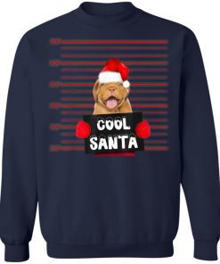 Cool Santa Dogue De Bordeaux Dog Christmas Funny T-Shirt