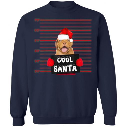 Cool Santa Dogue De Bordeaux Dog Christmas Funny T-Shirt