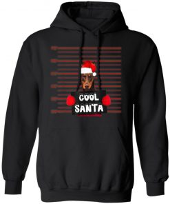 Cool Santa Doberman Pinscher Dog Christmas Funny T-Shirt