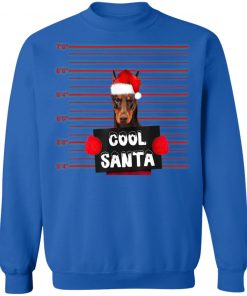 Cool Santa Doberman Pinscher Dog Christmas Funny T-Shirt