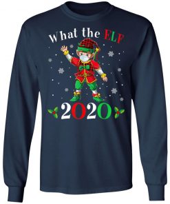 Christmas 2020 Elf Wearing Mask - What the Elf Matching T-Shirt