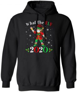 Christmas 2020 Elf Wearing Mask - What the Elf Matching T-Shirt