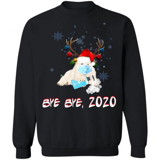 Chow Chow Dog Bye Bye 2020 Christmas New Year T-Shirt, Long Sleeve