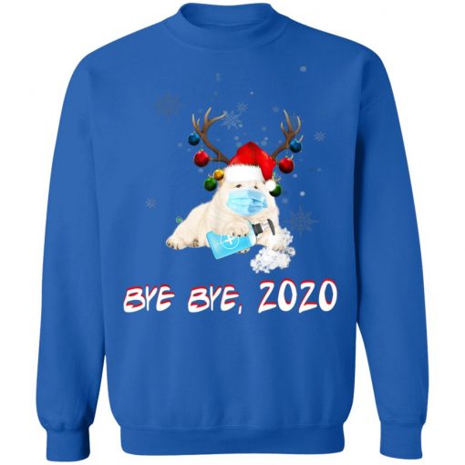 Chow Chow Dog Bye Bye 2020 Christmas New Year T-Shirt, Long Sleeve