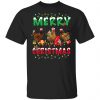 Chicken Christmas Fairy Lights Merry Xmas Chicken Long Sleeve T-Shirt