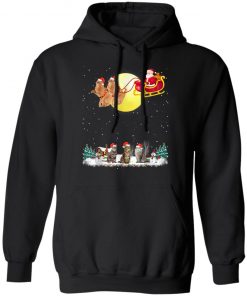 Cat Reindeer Christmas Lights Dog Riding A Santa T-Shirt, Long Sleeve