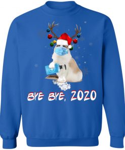 Birman Cat Bye Bye 2020 Christmas New Year T-Shirt, Long Sleeve