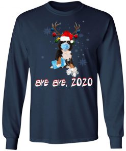 Bemese Moutain Dog Bye Bye 2020 Christmas New Year T-Shirt< Long Sleeve