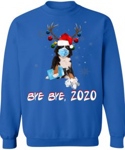 Bemese Moutain Dog Bye Bye 2020 Christmas New Year T-Shirt< Long Sleeve